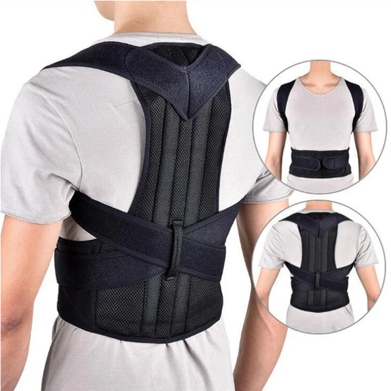 Adjustable Posture Corrector Low Back Support Shoulder Brace Belt For - Toddcraft
