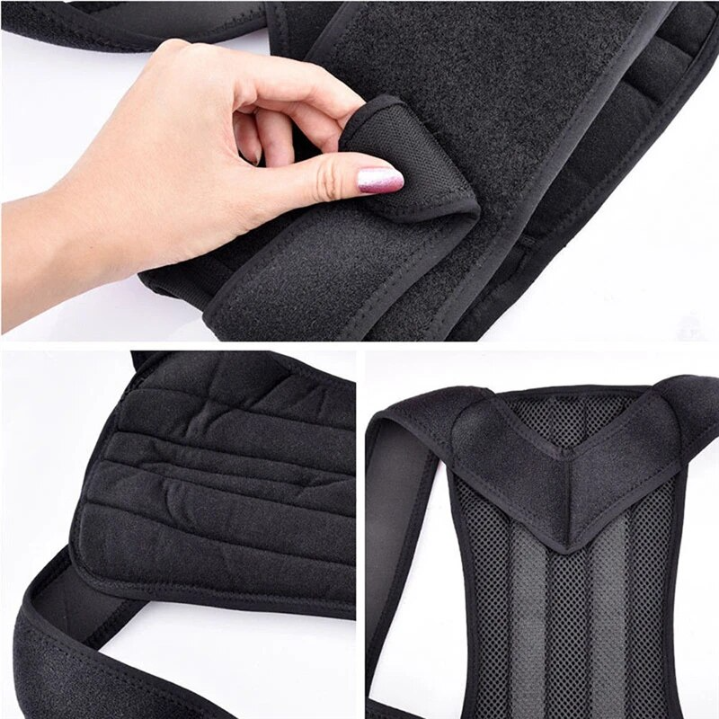 Adjustable Posture Corrector Low Back Support Shoulder Brace Belt For - Toddcraft