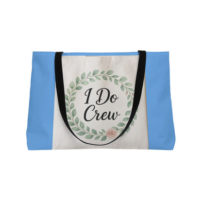 I Do Crew Weekender Tote Bag – Perfect for Bridal Parties, Destination Weddings, Weekend Getaways, Gifts, Bridesmaid Tote