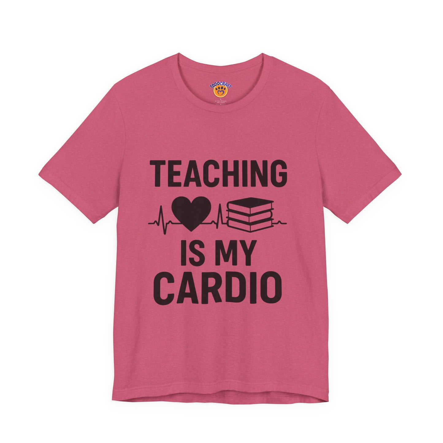 Teaching Heartbeat T-Shirt | Perfect Gift for Teachers | Fun Classroom Wear | Teacher Appreciation Day | Back to School - Toddcraft