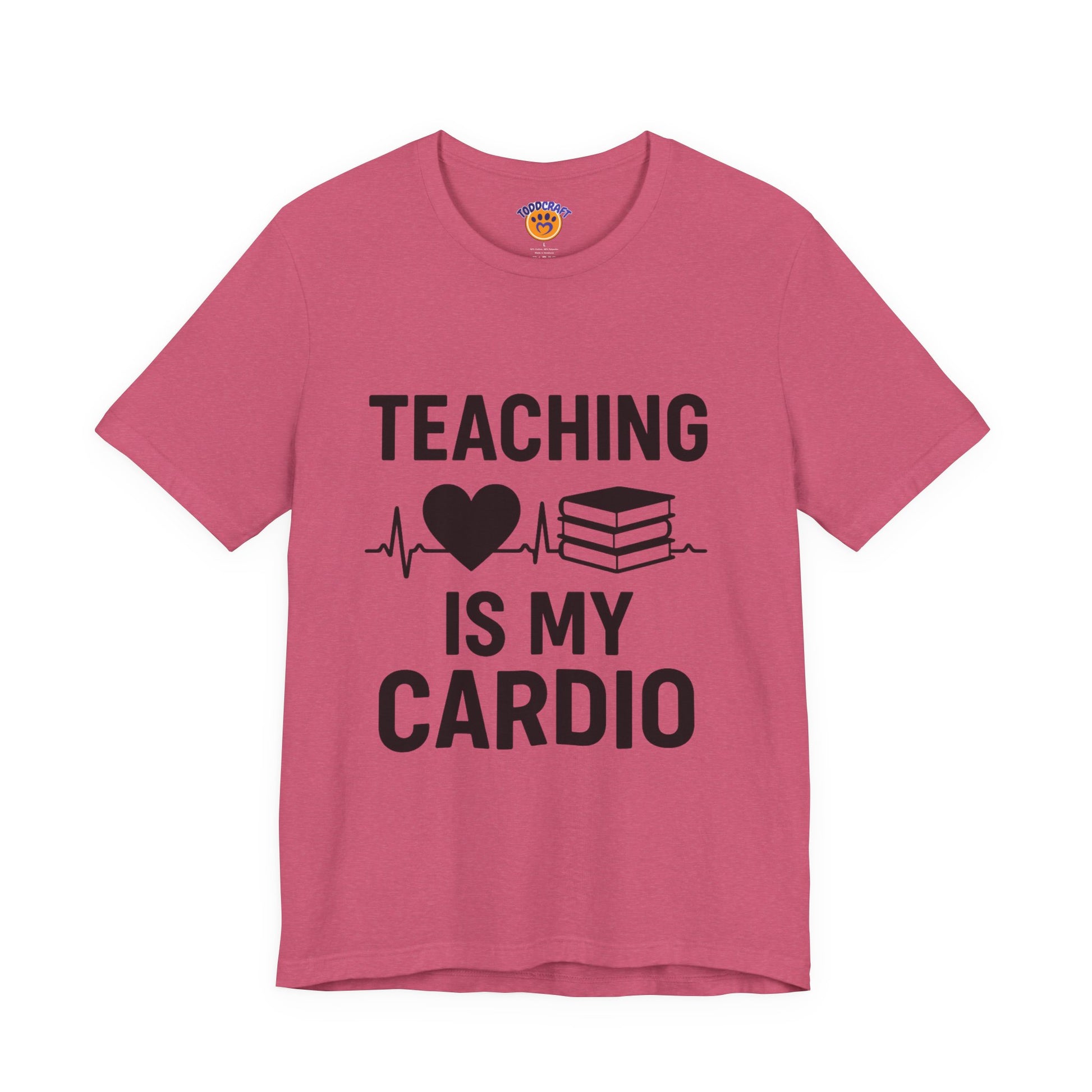 Teaching Heartbeat T-Shirt | Perfect Gift for Teachers | Fun Classroom Wear | Teacher Appreciation Day | Back to School - Toddcraft