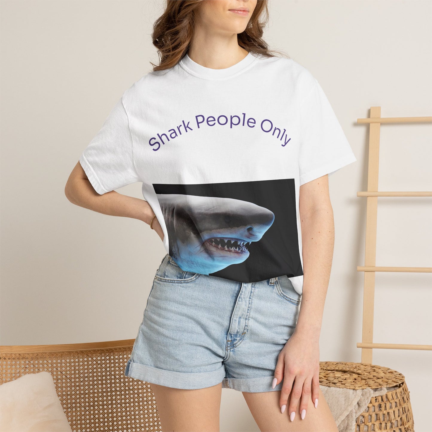 Shark People Only T-Shirt — Graphic Ocean Shark Tee