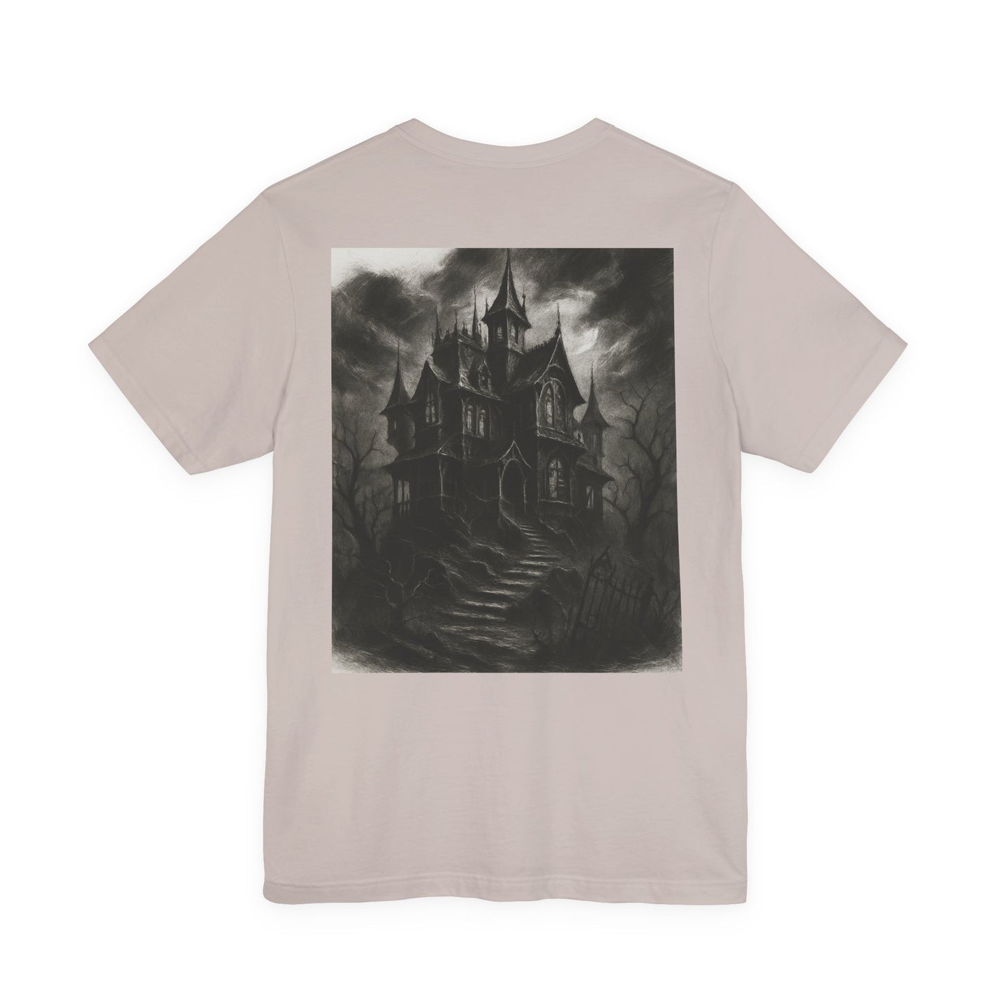 Haunted Mansion Graphic Tee — Gothic Haunted House T‑Shirt