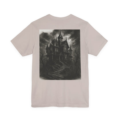 Haunted Mansion Graphic Tee — Gothic Haunted House T‑Shirt
