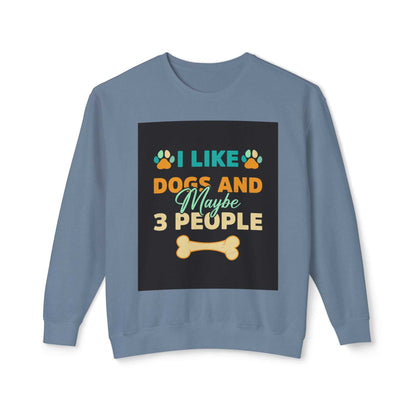 Unisex Lightweight Crewneck Sweatshirt with graphic print, made of 100% ring-spun cotton.
