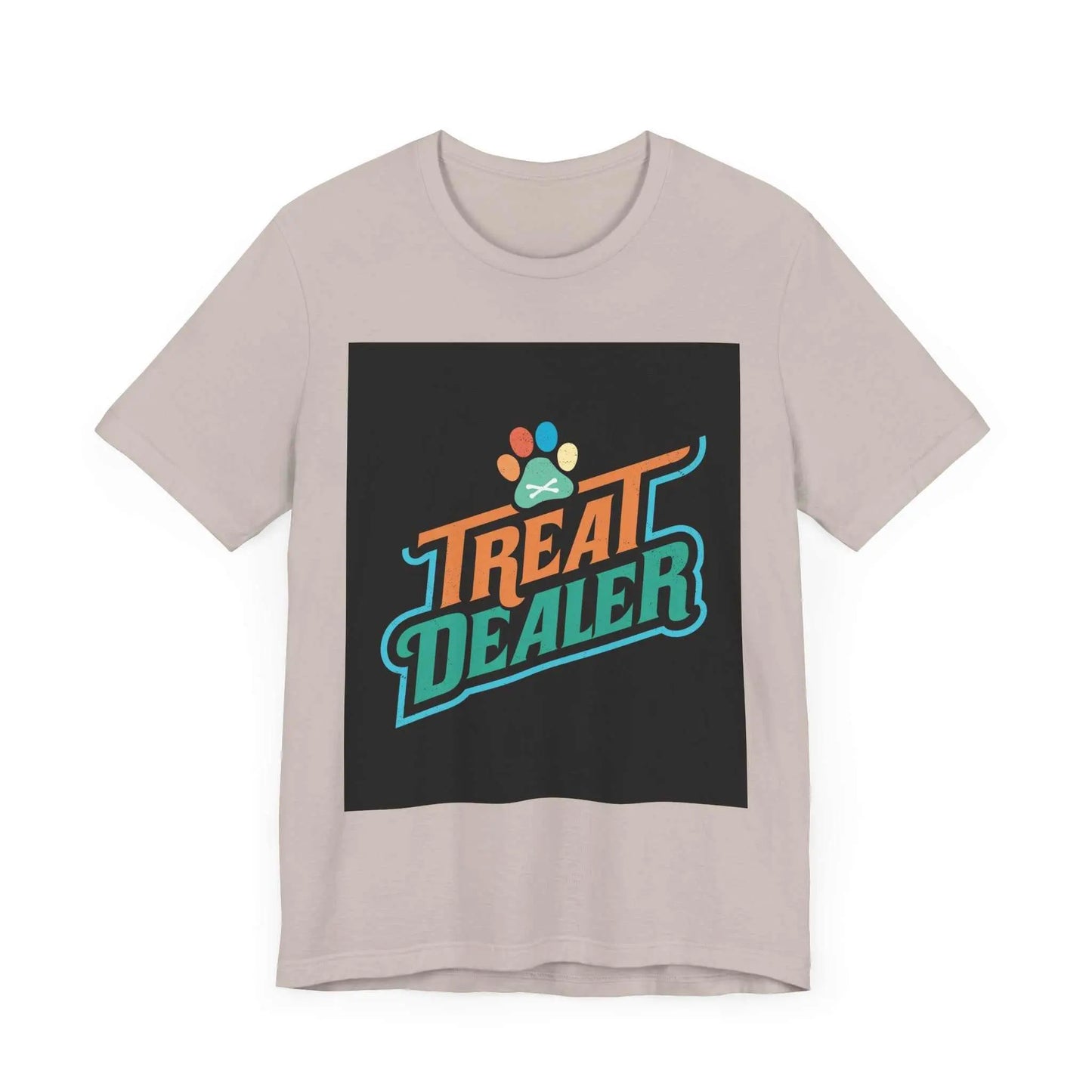 Unisex jersey short sleeve tee with 'Treat Dealer' graphic design.