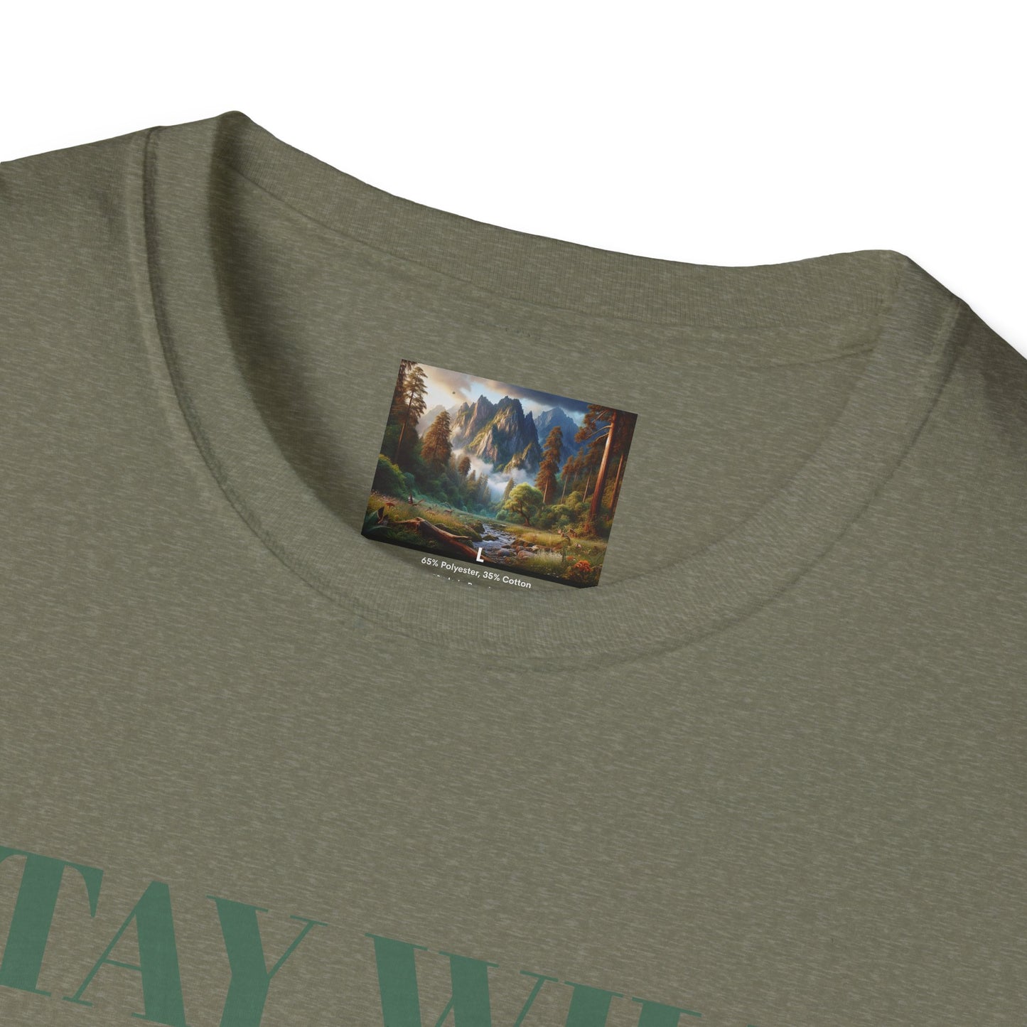 Nature Landscape T-Shirt, Unisex Softstyle Tee, Outdoor Adventure Shirt, Gift for Nature Lovers, Hiking Apparel, Travel T-Shirt