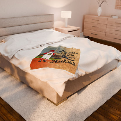 Baseball Velveteen Plush Blanket - Sports Themed Throw for Boys