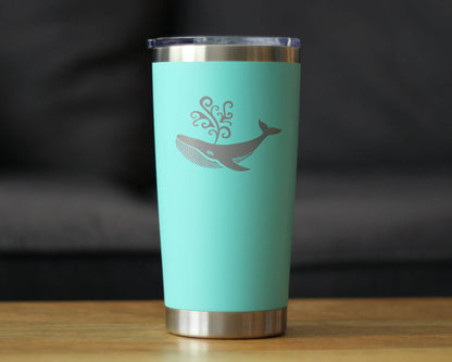 Whale Insulated Travel Tumbler - Ocean Beach Gifts and Decor