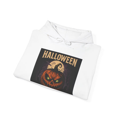 Halloween Jack-O'-Lantern Hoodie — Vintage Scary Pumpkin Pullover