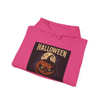Halloween Jack-O'-Lantern Hoodie — Vintage Scary Pumpkin Pullover