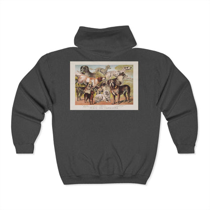 Cozy unisex animal print hoodie with artistic design, perfect for art lovers and casual wear.