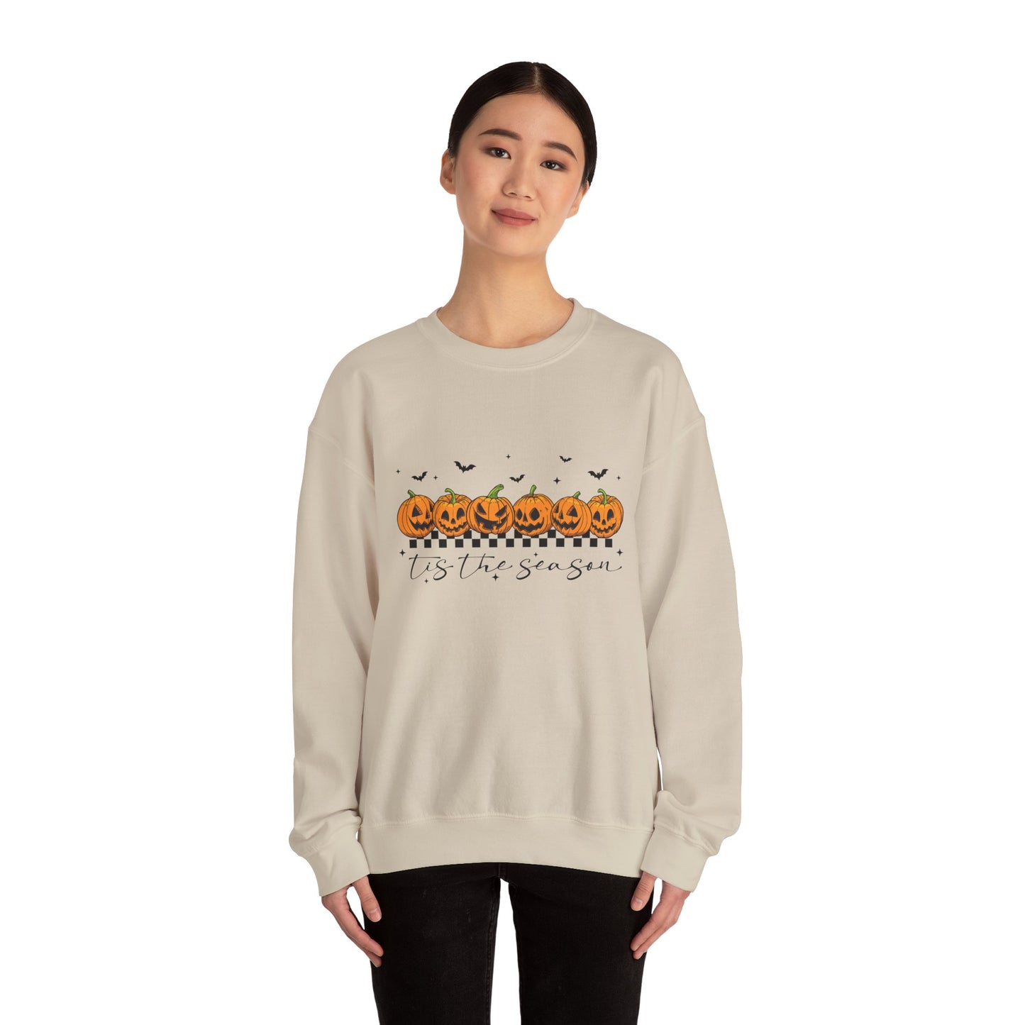 Halloween Pumpkin Crewneck Sweatshirt, Cozy Fall Sweatshirt, Unisex Halloween Apparel, Pumpkin Lover Gift, Spooky Season Clothing - Toddcraft