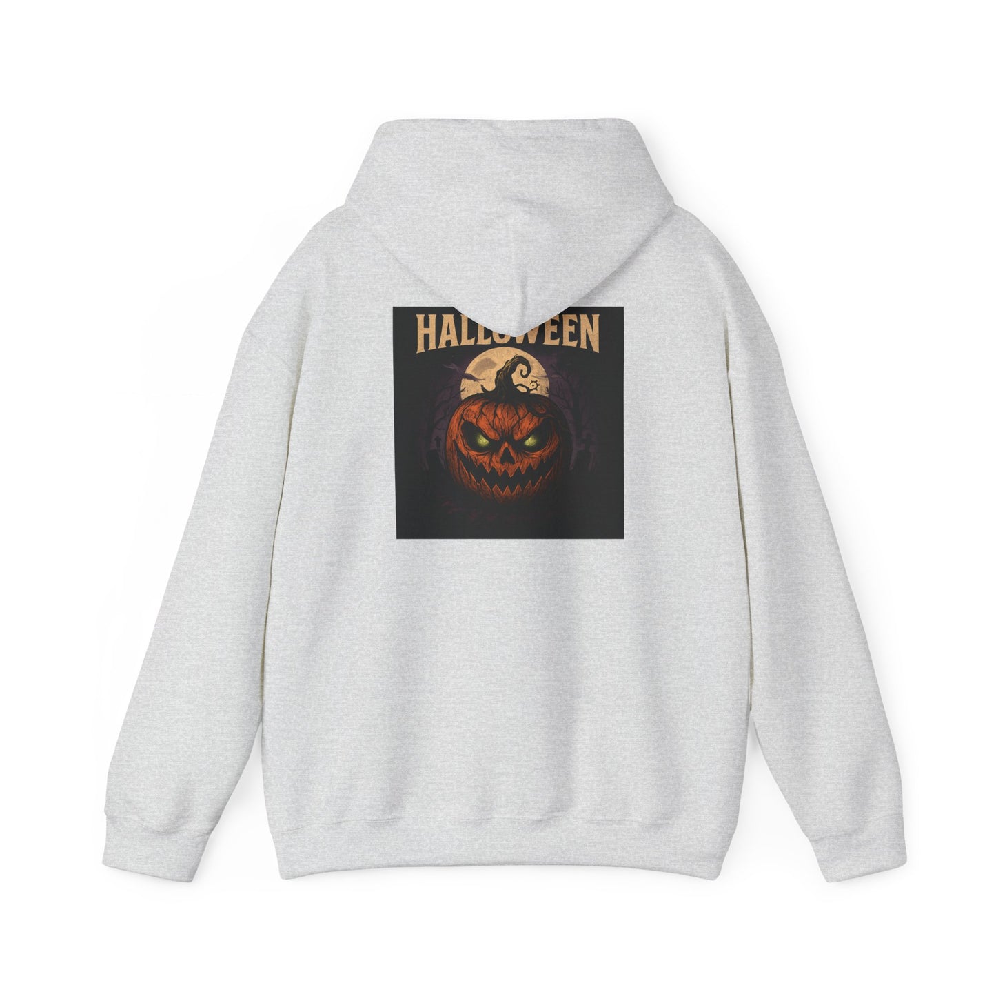 Halloween Jack-O'-Lantern Hoodie — Vintage Scary Pumpkin Pullover