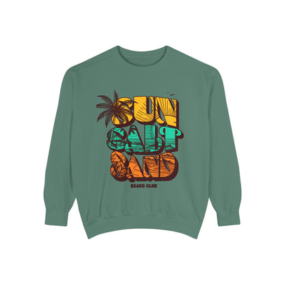 Beach Vibes Sweatshirt | Sun Salt Sand | Unisex Hoodie for Summer, Vacation, Gift, Beach Lovers, Casual Wear