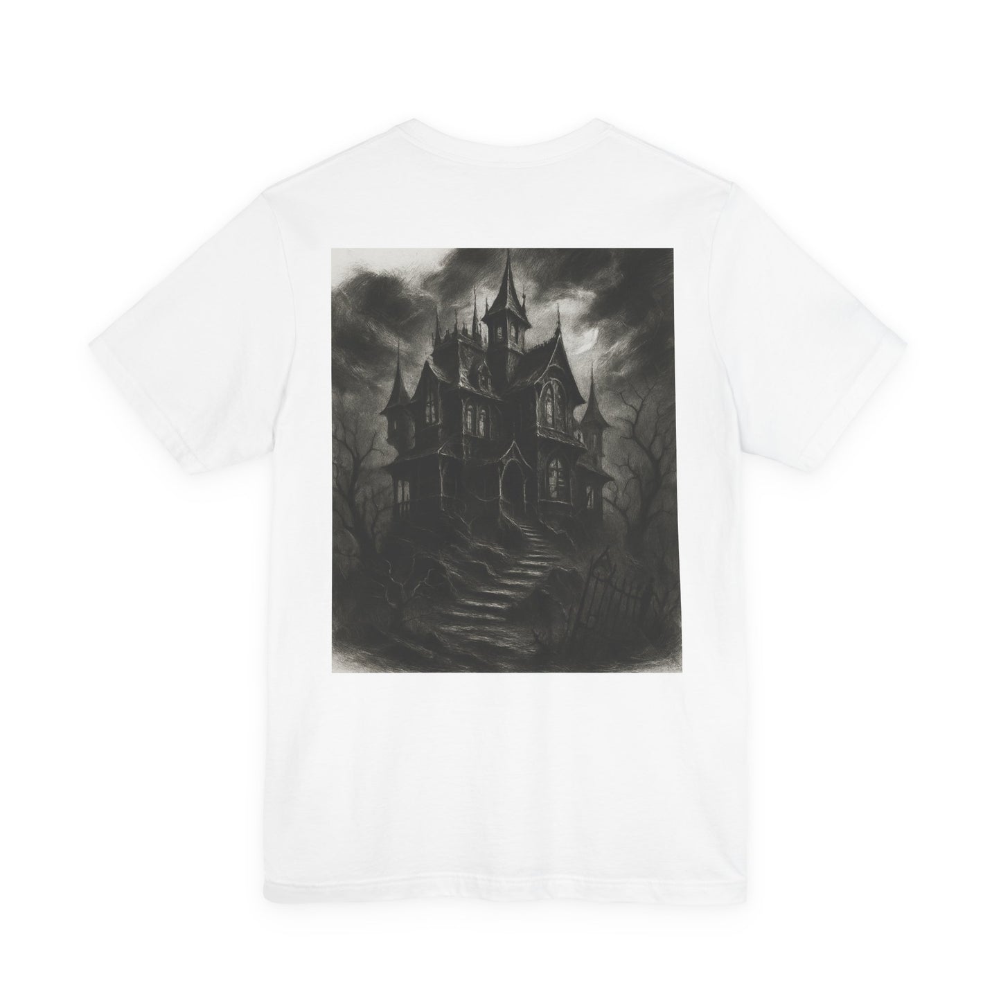Haunted Mansion Graphic Tee — Gothic Haunted House T‑Shirt