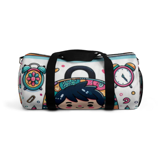 Cute Cartoon Duffel Bag, Gym Tote, Travel Luggage, Sports Bag, Weekender Bag, Fun Design