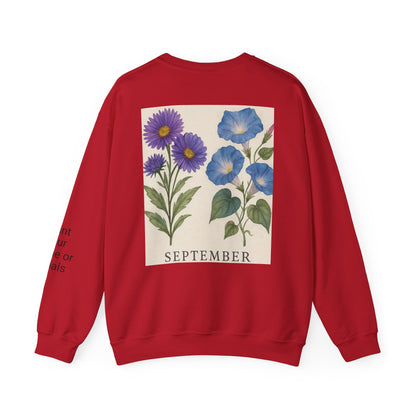 Personalized Crewneck Sweatshirt with Initials - Custom Unisex Pullover