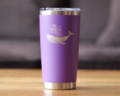 Whale Insulated Travel Tumbler - Ocean Beach Gifts and Decor