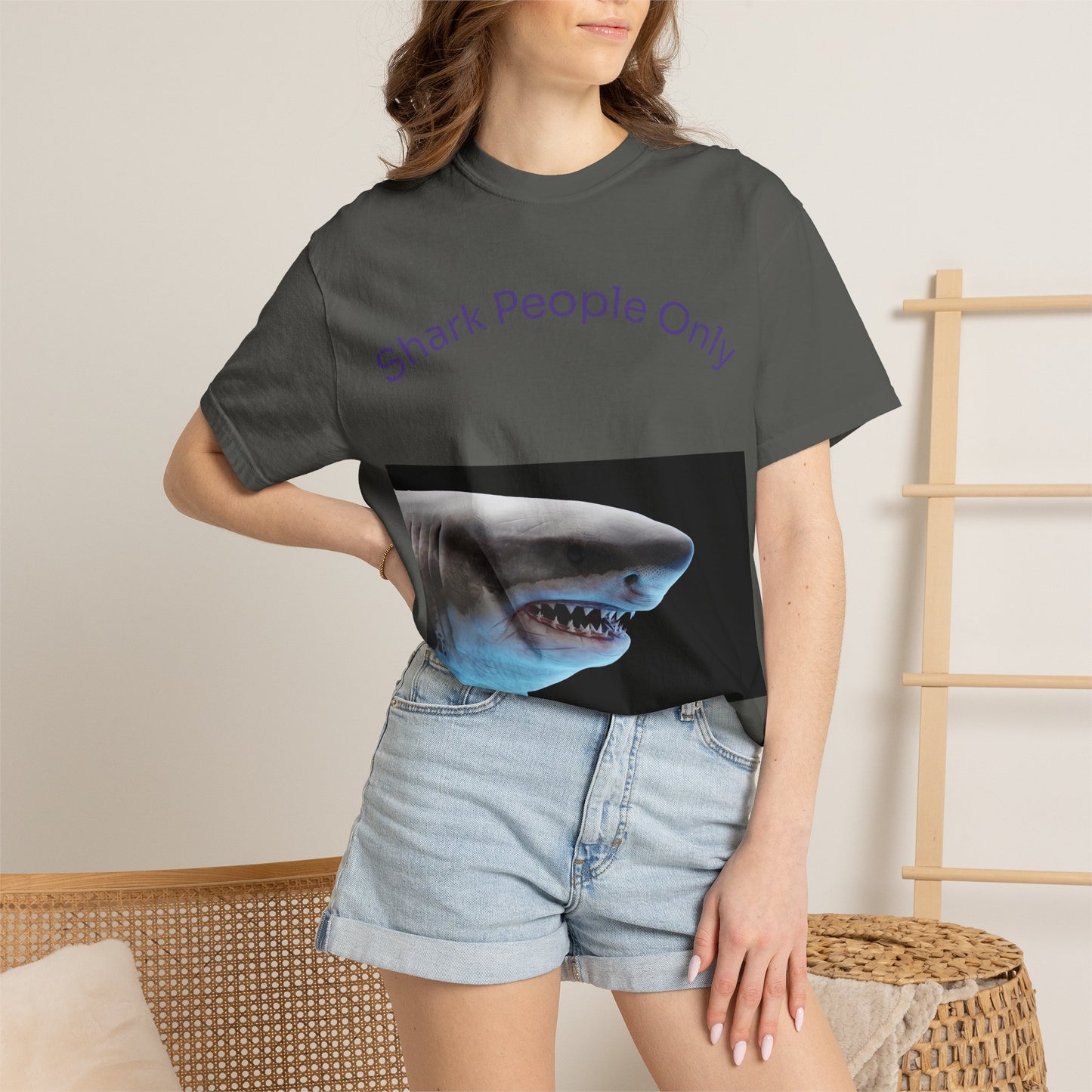 Shark People Only T-Shirt — Graphic Ocean Shark Tee