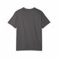 Unisex garment-dyed t-shirt in dark grey, made from 100% ring-spun cotton with a soft-washed finish.