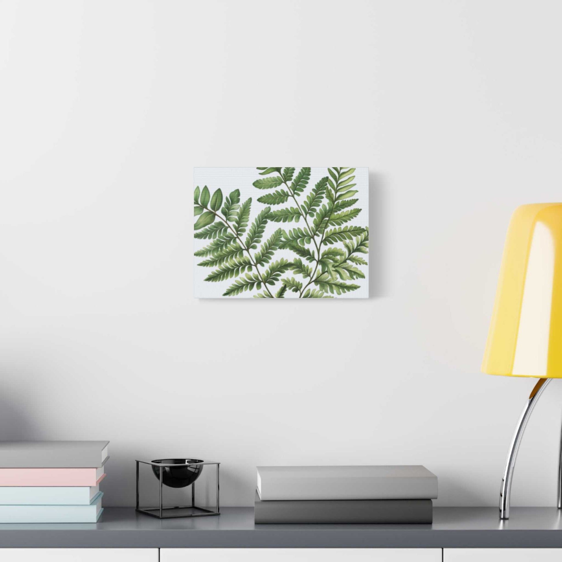 Matte canvas wall art with custom photo, pine wood frame, and back hanging.