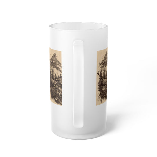 Frosted Glass Beer Mug - 16oz | Stylish & Durable | Perfect for Beer Enthusiasts