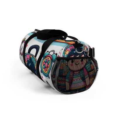 Cute Cartoon Duffel Bag, Gym Tote, Travel Luggage, Sports Bag, Weekender Bag, Fun Design
