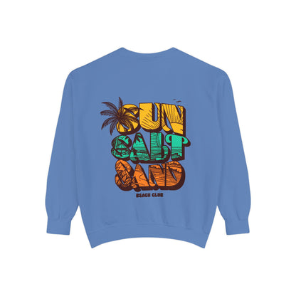 Beach Vibes Sweatshirt | Sun Salt Sand | Unisex Hoodie for Summer, Vacation, Gift, Beach Lovers, Casual Wear