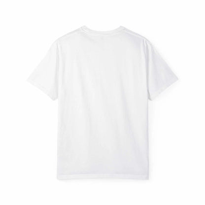 Unisex garment-dyed t-shirt made from 100% ring-spun cotton, soft-washed, back view.