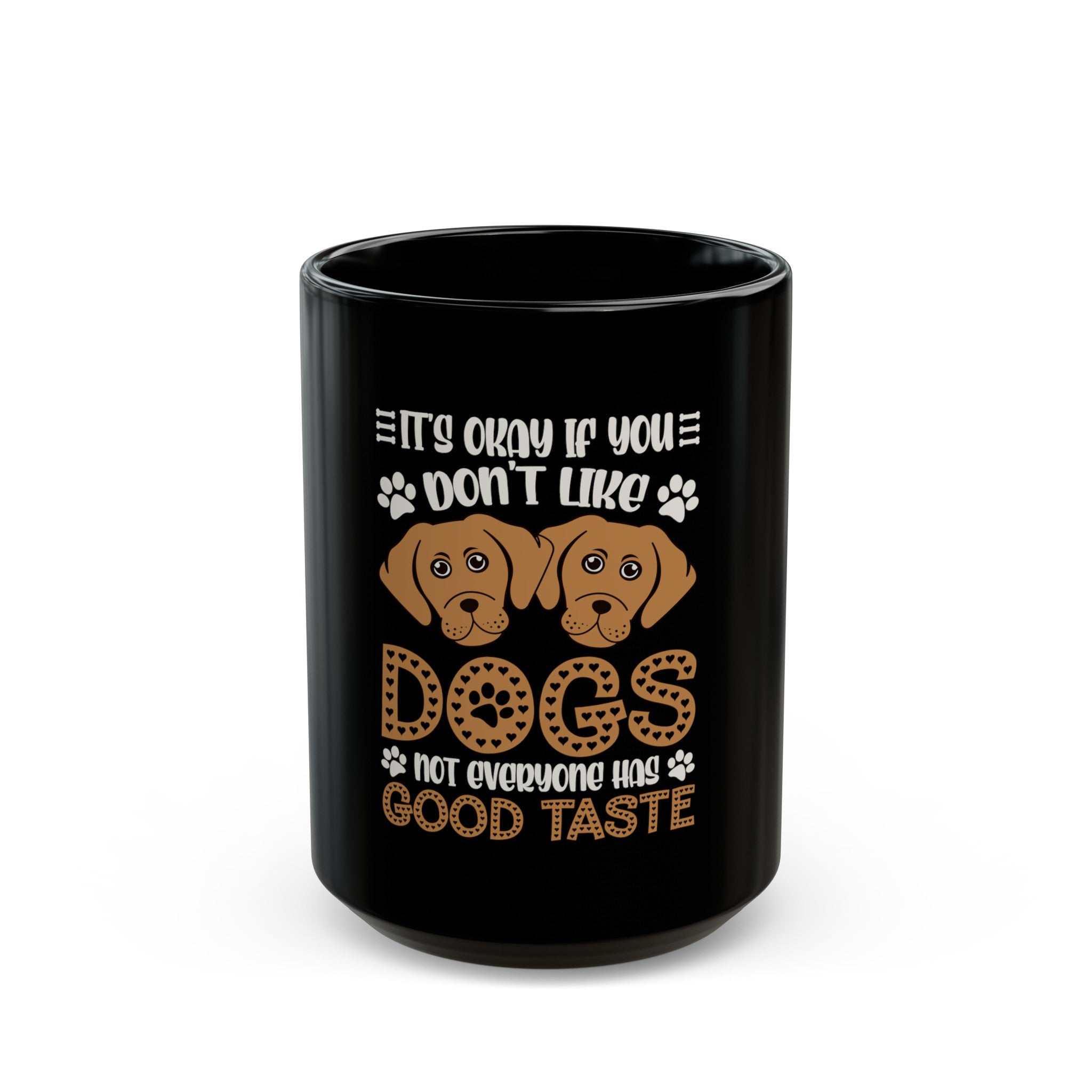 Don't Like Dogs Black Mug Toddcraft