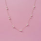 Lovely Lady Dainty Pearl Necklace