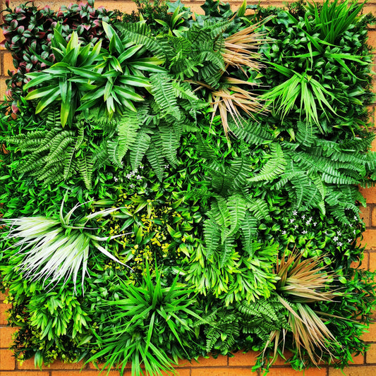 Artificial Green Wall Panel - 100x100cm Deluxe Hedge