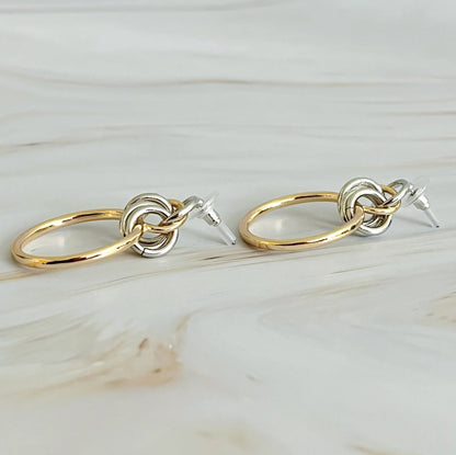Knock On The Beauty Hoop Earrings – Stylish Gold Statement Hoops for Women & Girls