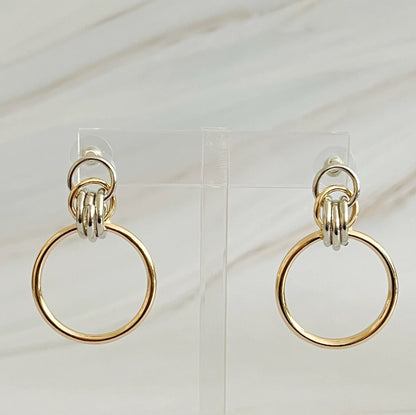 Knock On The Beauty Hoop Earrings – Stylish Gold Statement Hoops for Women & Girls