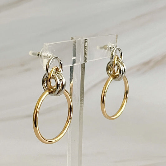 Knock On The Beauty Hoop Earrings – Stylish Gold Statement Hoops for Women & Girls