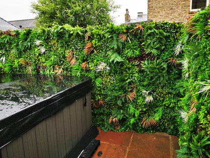 Artificial Green Wall Panel - 100x100cm Deluxe Hedge