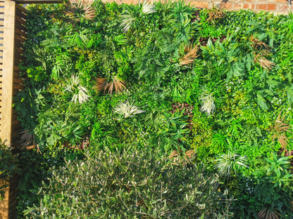 Artificial Green Wall Panel - 100x100cm Deluxe Hedge