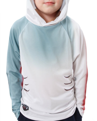 Shark Hoodie Sport Shirt - Moisture Wicking UPF50+ Athletic Tee