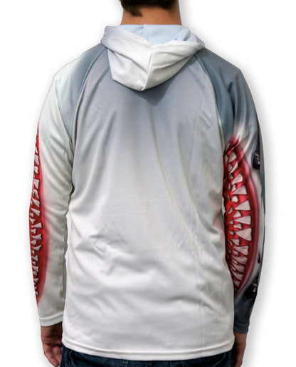 Shark Hoodie Sport Shirt - Moisture Wicking UPF50+ Athletic Tee