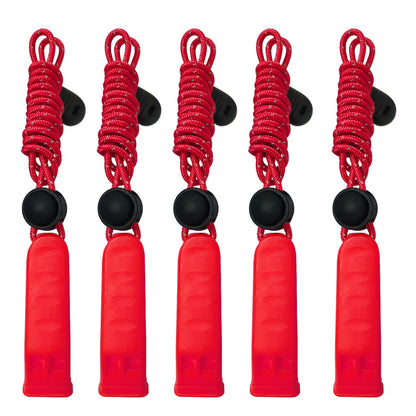 Ocean Safety Emergency Whistle 120dB – 5-Pack Marine Survival Signal