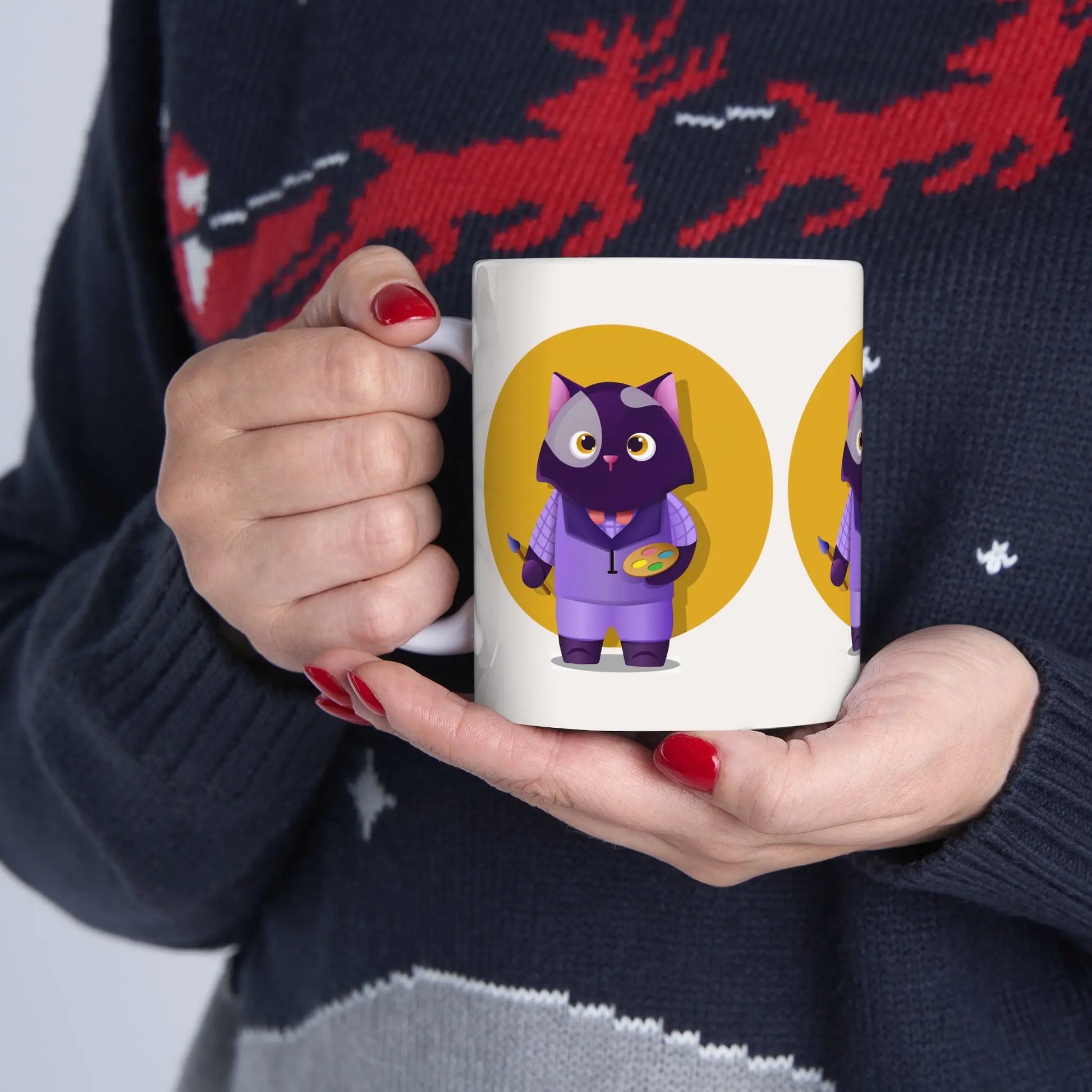 Painter Cat Mug Toddcraft