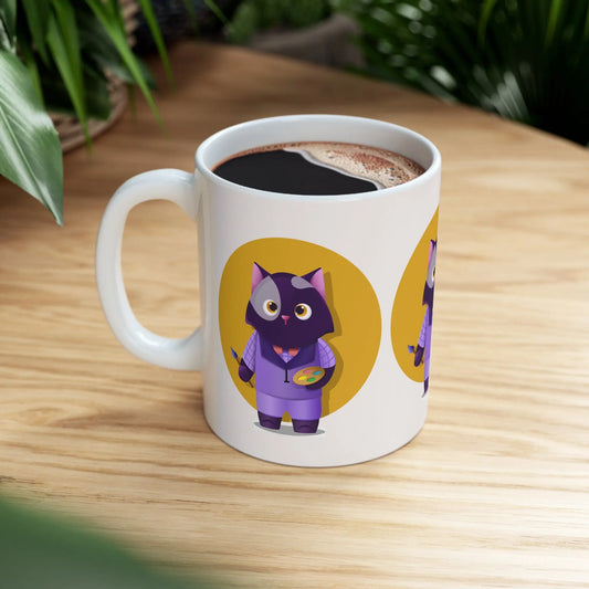 Painter Cat Mug Toddcraft