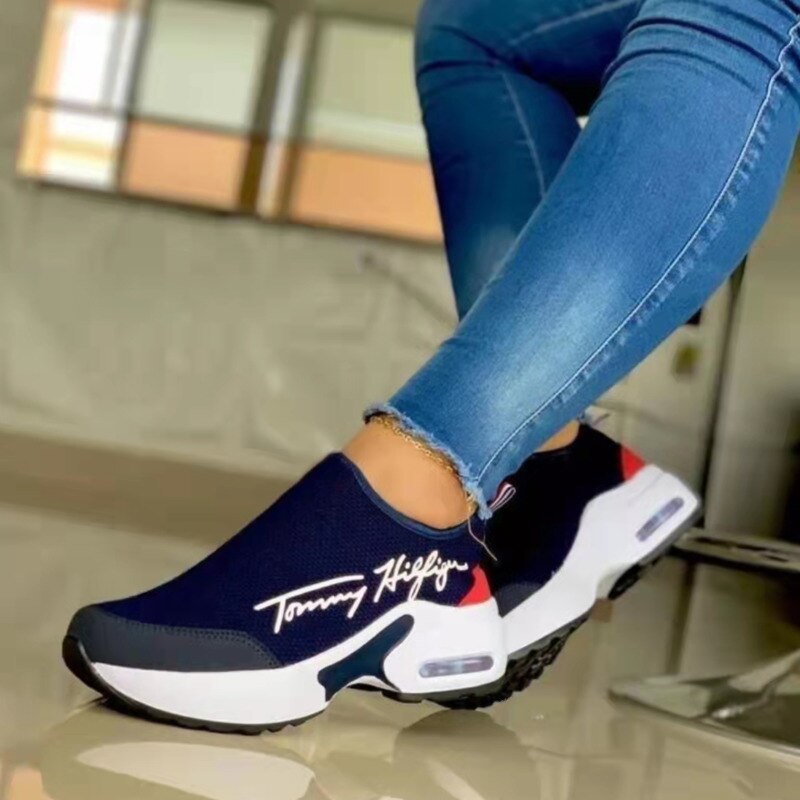 Casual Breathable Wedges Ladies Walking Sneakers Flat Women Shoes - Toddcraft