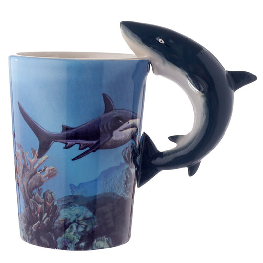Shark Handle Ceramic Mug - Novelty Sealife Design