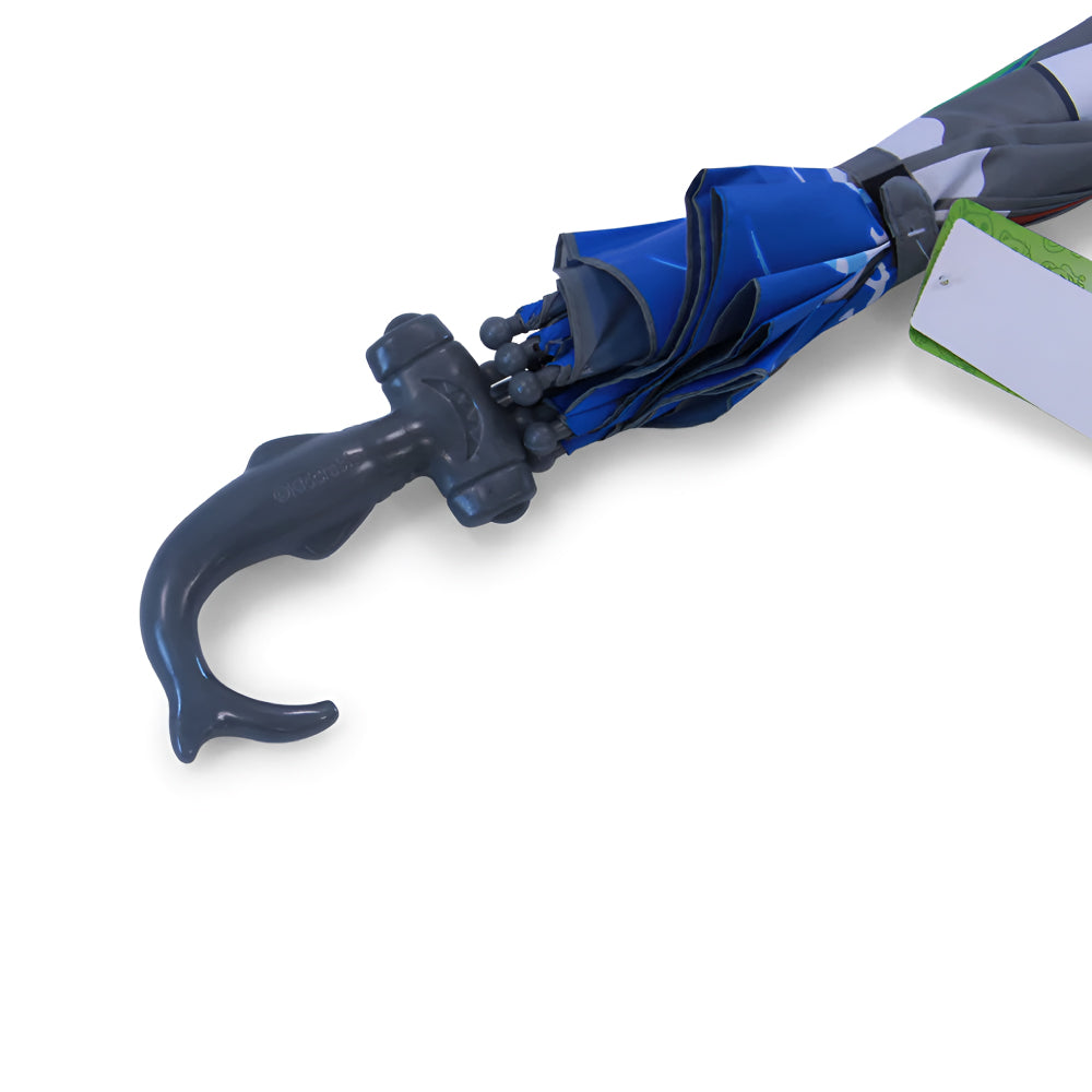 Shark Umbrella for Kids - 3D Hammerhead Handle with Pop-Up Fin