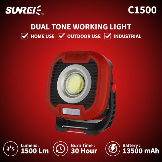 Sunrei C1500 Emergency Lamp Dual Tone Light-0