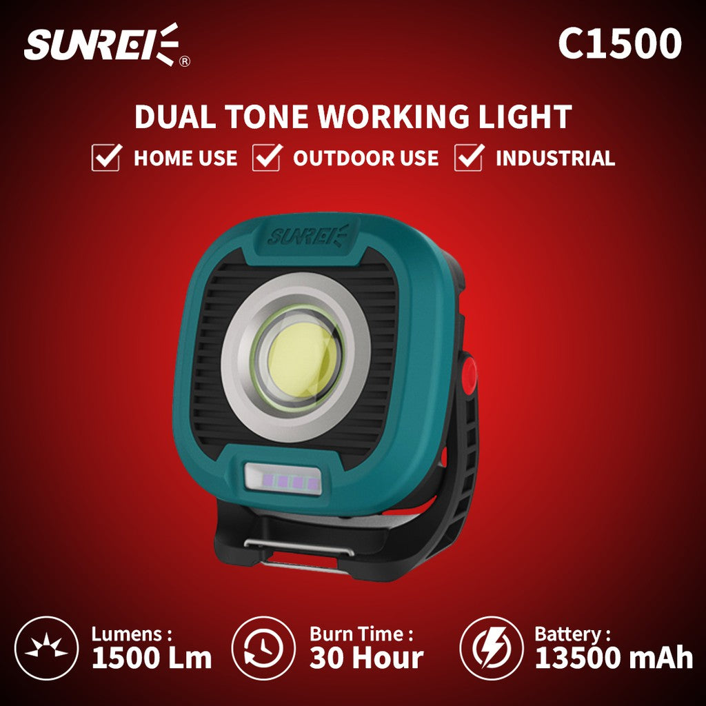 Sunrei C1500 Emergency Lamp Dual Tone Light-2