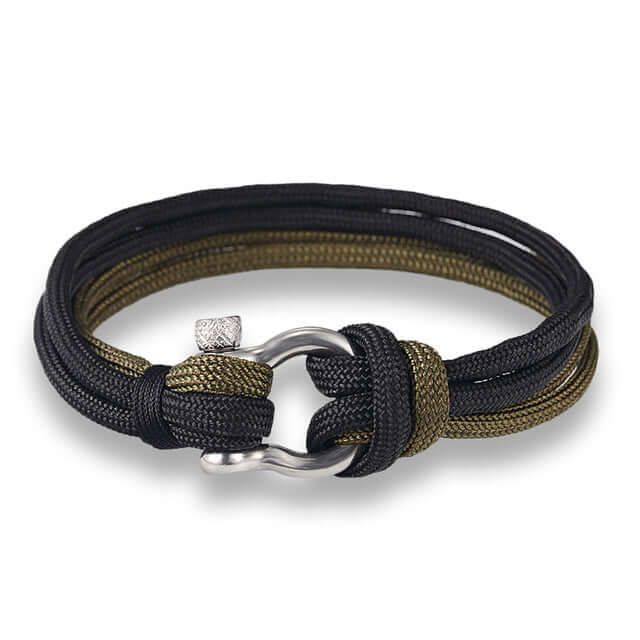 Unisex Cord Umbrella Bracelet Adjustable Paracord Survival Bracelet-4