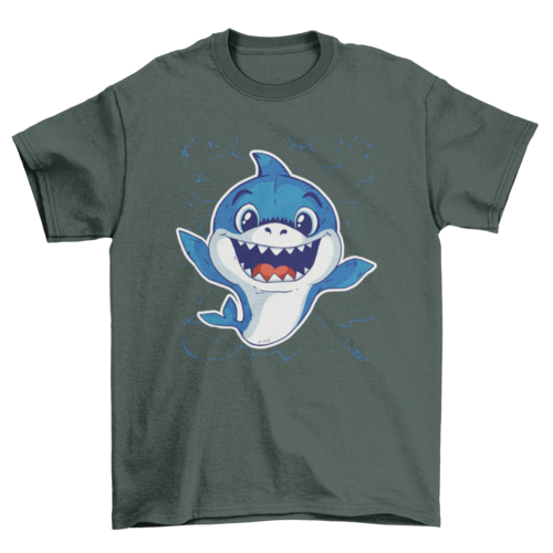 Baby Shark T-Shirt - Cute Shark Graphic Tee for Kids
